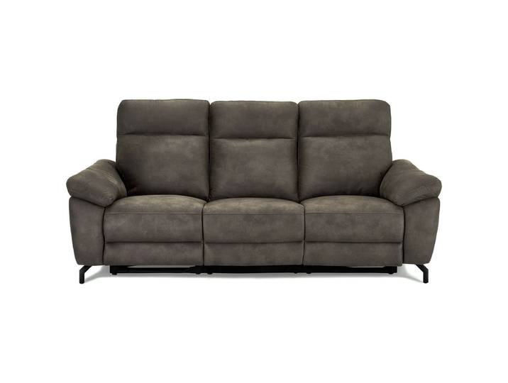 3-Sitzer Relaxsofa Selesta - Elektrisch mit USB, Stoff Taupe