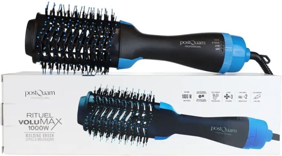 Italian Design postQuam Rituel volumax 1000w styling brush   schwarz/blau - Refurbished