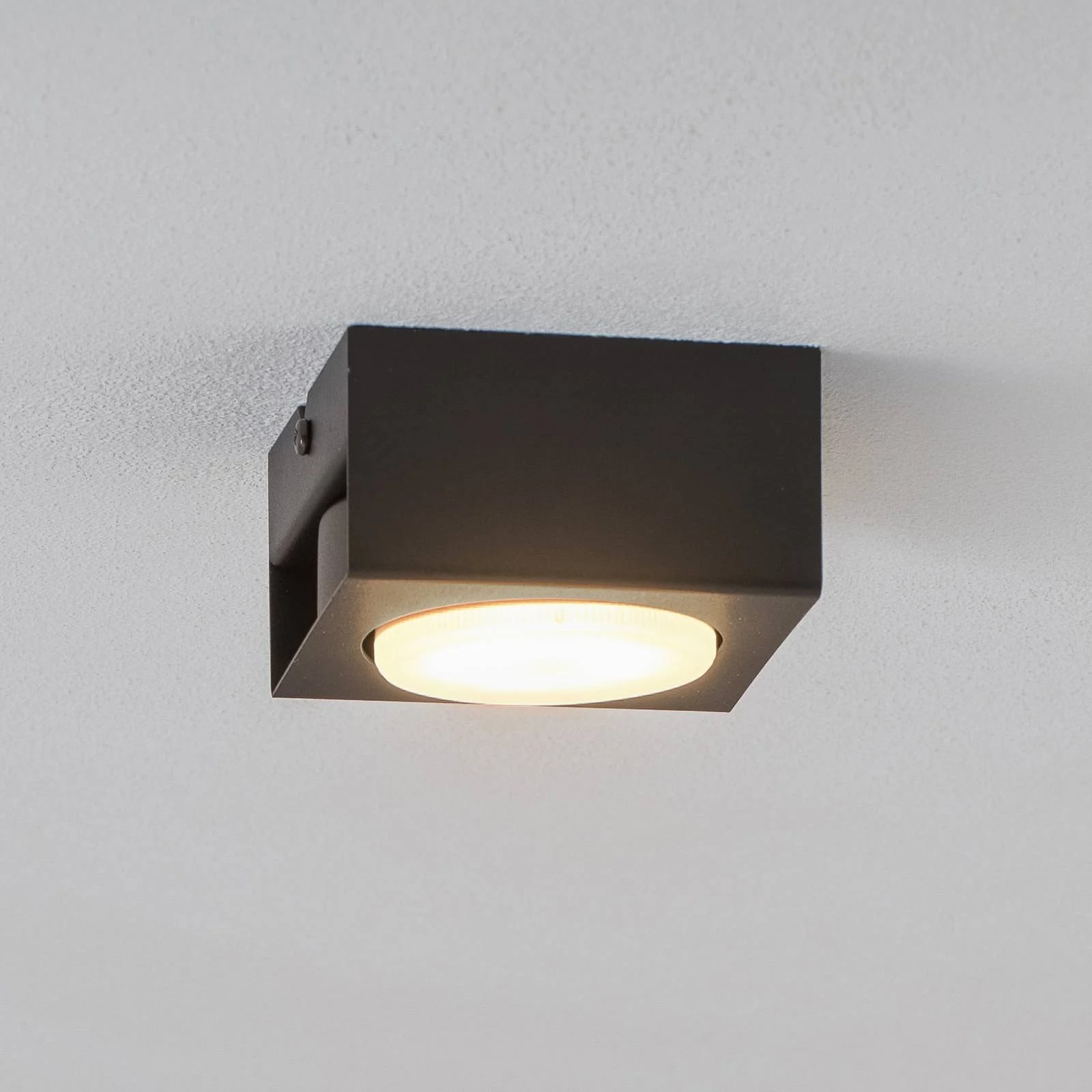 Luminex Plafondlamp Ian, Modern, Zwart, Metaal, Dimbaar