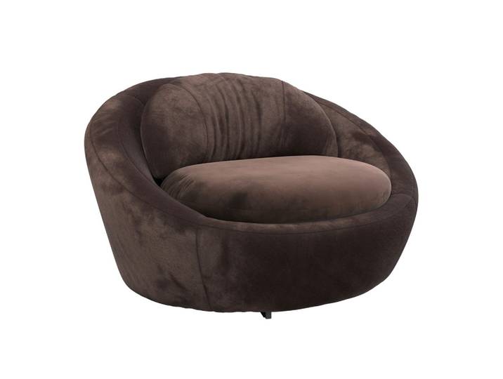 Designsessel Pio drehbar Braun