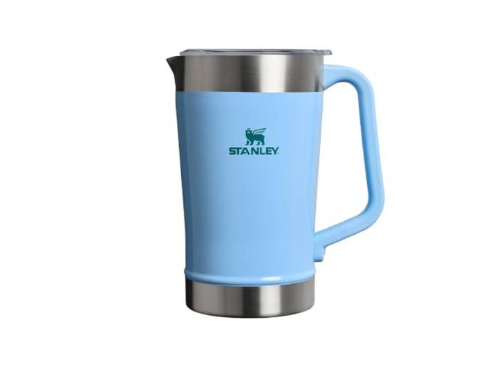 Stanley 1913 Stay Chill Pitcher 1.9L - Cornflower Emerald 8 Std. kalt - 29 Std. eisgekühlt - Doppelwandige Isolierung - Spülmaschinenfest - Robuster Griff