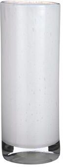 BIDK Home Tall Estelle Vase Cylinder Glass White -ST