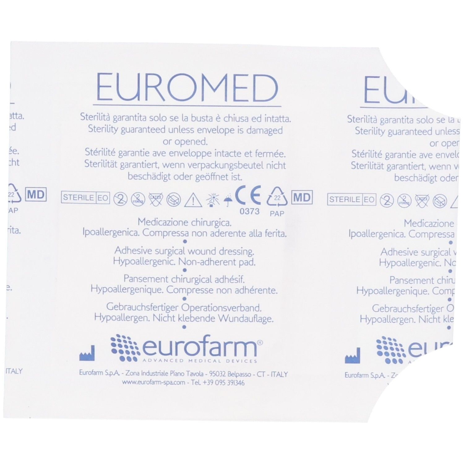 Euromed 6cm x 7cm Eilandpleister ADH Steriel 1 St Pflaster