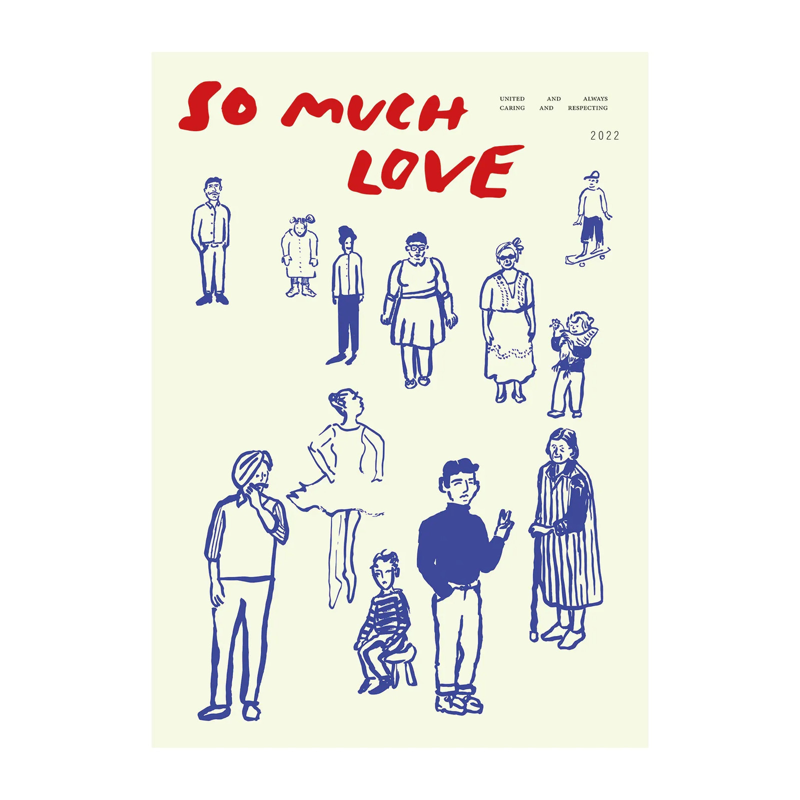 Paper Collective So Much Love poster 50 x 70 cm