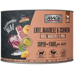 MAC ́s CAT Feinschmecker Ente & Makrele m. Schwein 6x200 g