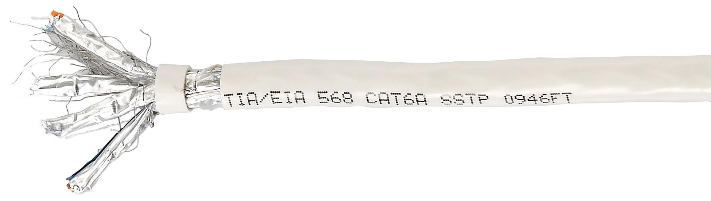 Equip Cat.6A S/FTP Installationskabel, LSZH, massiver Kupfer, 305m, 305 m, Cat6a, S/FTP (S-STP), Beige