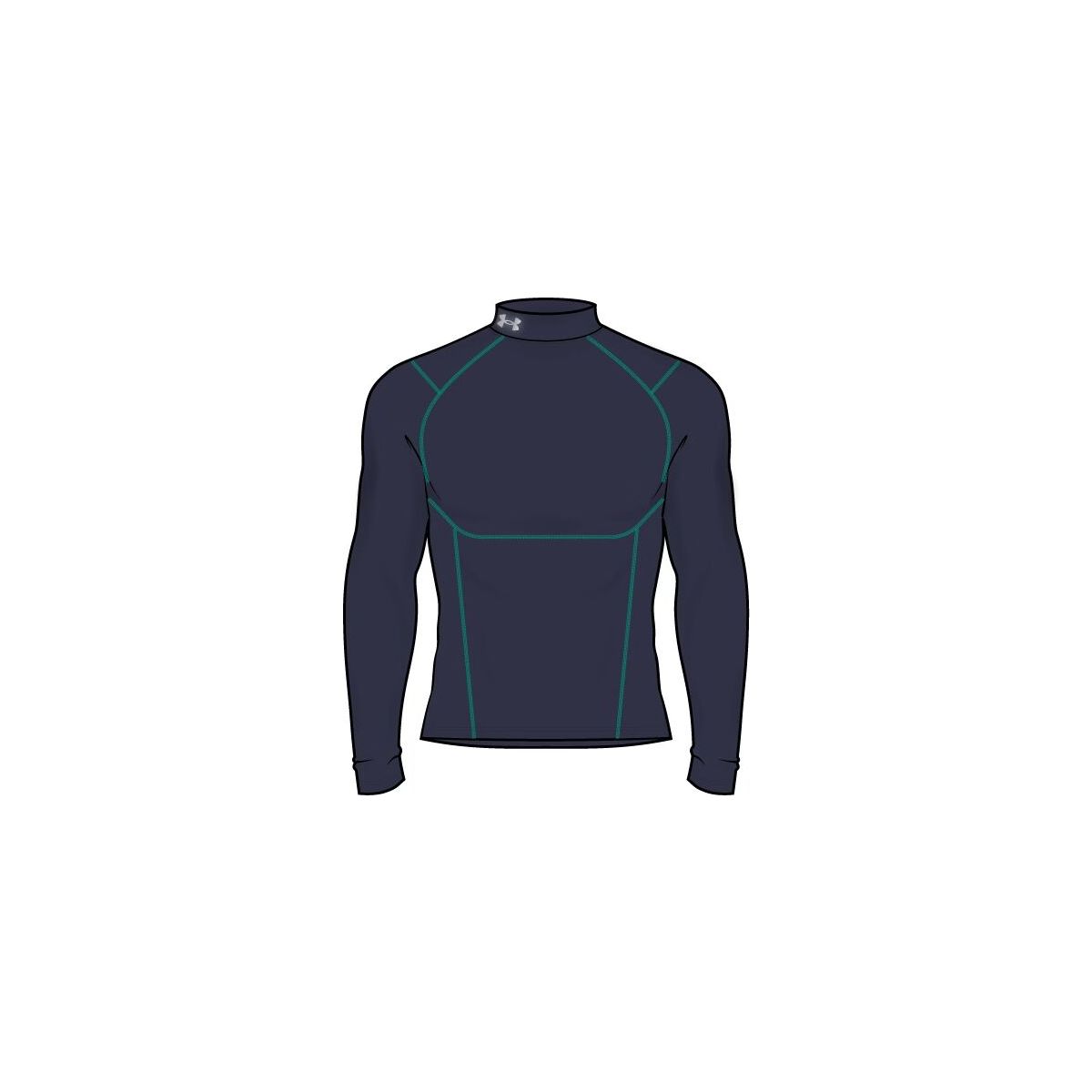 Under Armour CG Elite Comp Mock blue reflective (411) XXL 6013961-411-XXL