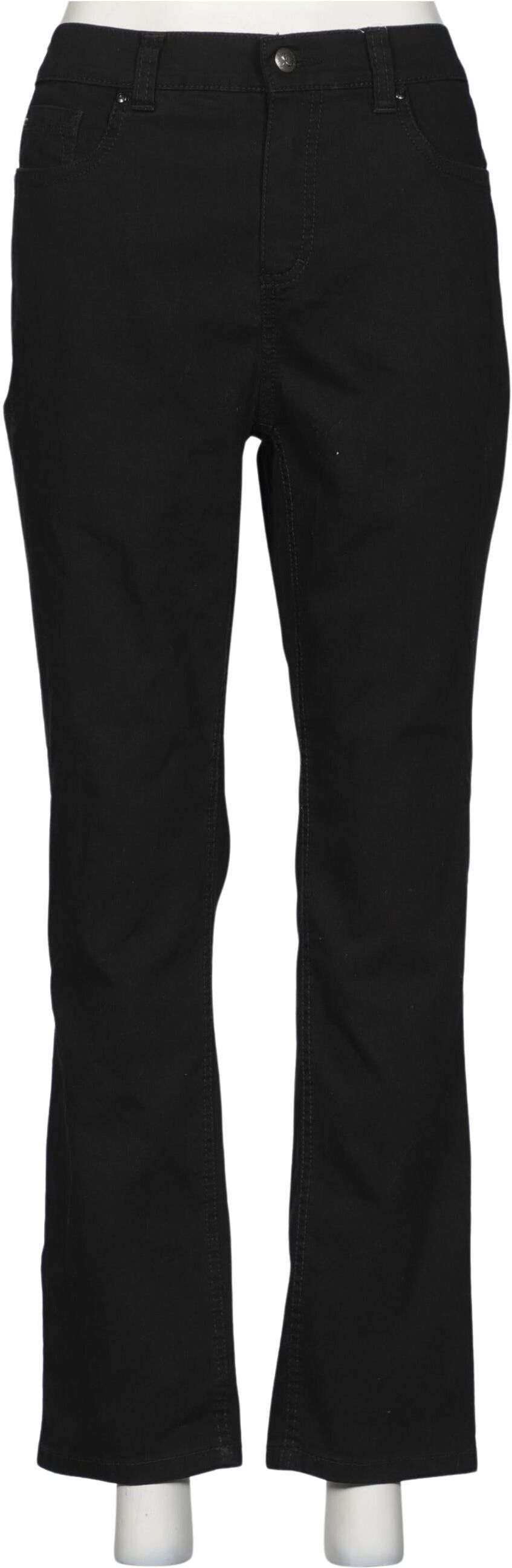Organic Basics Damen Jeans, Schwarz, Gr. EU 40, Baumwolle / Elasthan / Synthetik - Second Hand