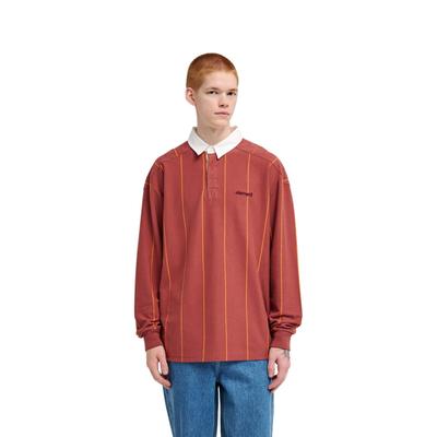 Langarm-Poloshirt ELEMENT "Ivy Polo", Herren, Gr. S, braun (apple butter), Obermaterial: 100% Baumwolle., Shirts