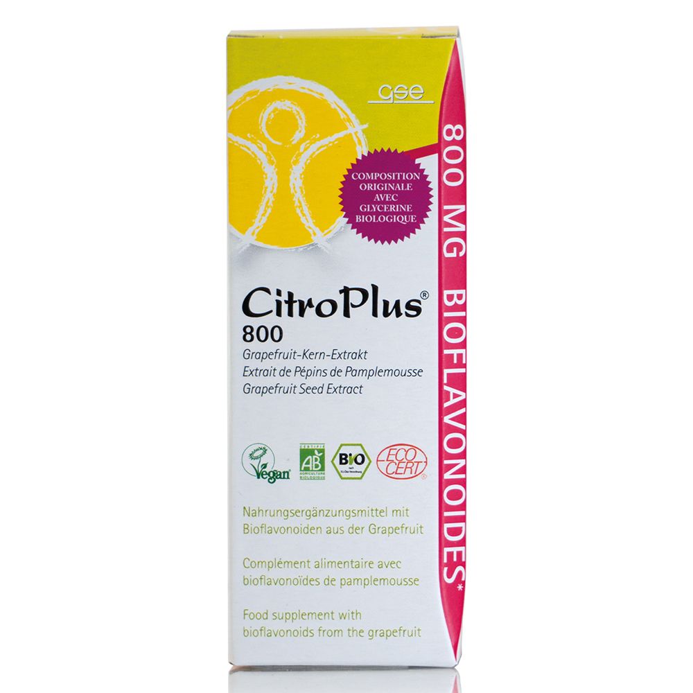 GSE CitroPlus 800 Bio Grapefruit Kern Extr.Liquid. 50 ml Tropfen zum Einnehmen