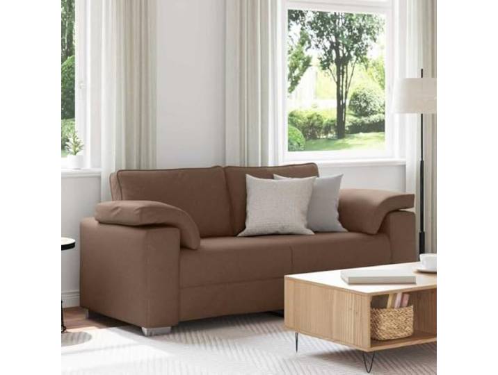 YUTAASU Zweisitzer-Sofa Braun 180 cm Stoff Moderne Armlehnen, Atmungsaktives Design, Langlebig, Wohnzimmer