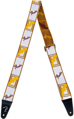 Fender "Weighless 2" Monogram Strap" Weiß
