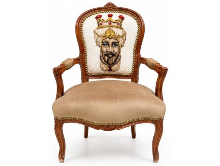 Extravaganter Armlehnstuhl mit Maharadscha-Motiv im orientalischen Palaststil cat-72 Palazzo Exklusiv