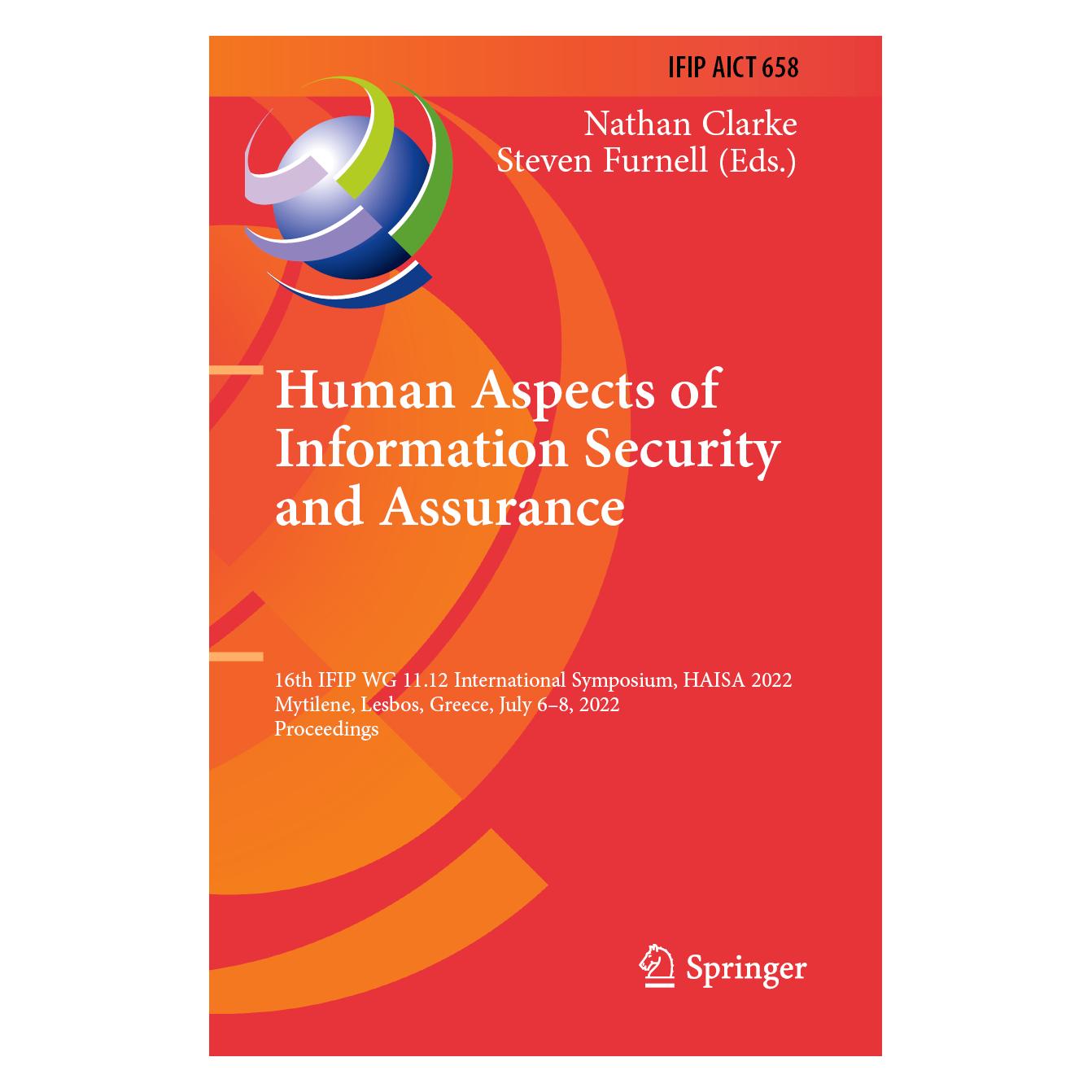 Springer Human Aspects of Information Security and Assurance (Englisch, Softcover, Nathan Clarke, Steven Furnell) (56957416)