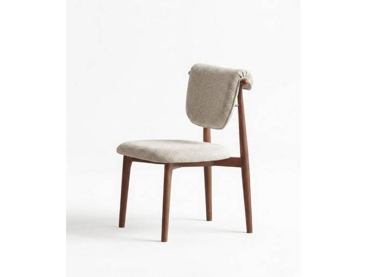 JVmoebel Esszimmerstuhl Stuhl Modern Beige Edel Massivholz Polsterstuhl Esszimmerstuhl Luxus, Made in Europa