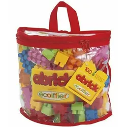 Ecoiffier Abrick Bausteine-Set mit 100 Bausteinen in Halbmondtasche
