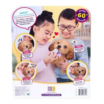 Little Live Pets My Really Real Puppy Bailey, interaktives Plüschtier, über 60 Geräusche und Reaktionen, 32,8 cm