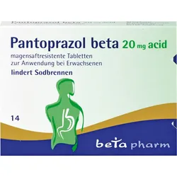 Pantoprazol Beta 20mg Acid Magensaftresist. Tabl. 14 ST