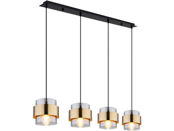 Hängelampe MILEY 110x120cm 4x60W schwarz