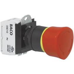 BACO L22ER01D Not-Aus-Schalter Frontring Kunststoff, Schwarz 600 V 10 A IP69K 1 St. Piece BAL22ER01D