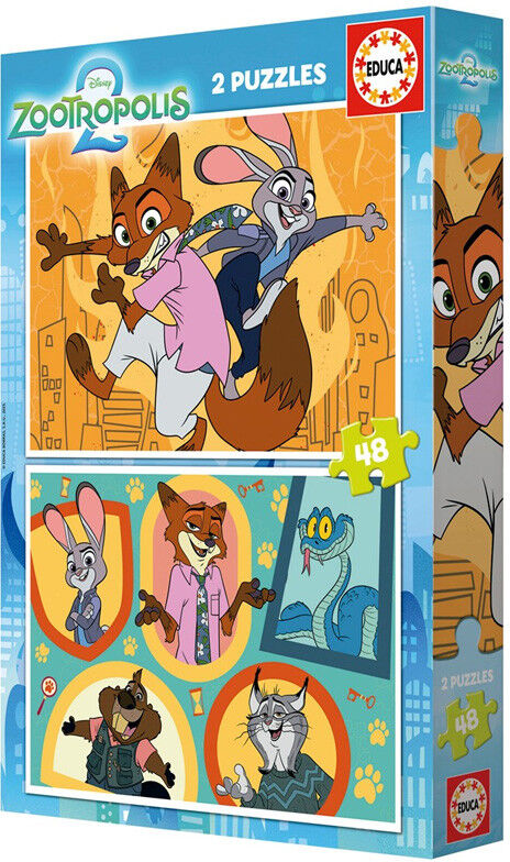 EDUCA BORRAS Puzzle 2 x 48 pcs Zootopia 2 - Educa