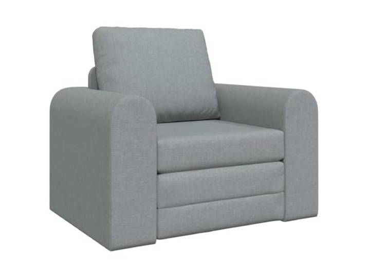 Coespram Schlafsofa Hellgrau 98x71x83cm Stoff Klappsofa Gästebett Flexibles 2-in-1 Design für Wohnzimmer und Schlafzimmer, rasch zum Bett klappbar, bis 130 kg belastbar und pflegeleicht.
