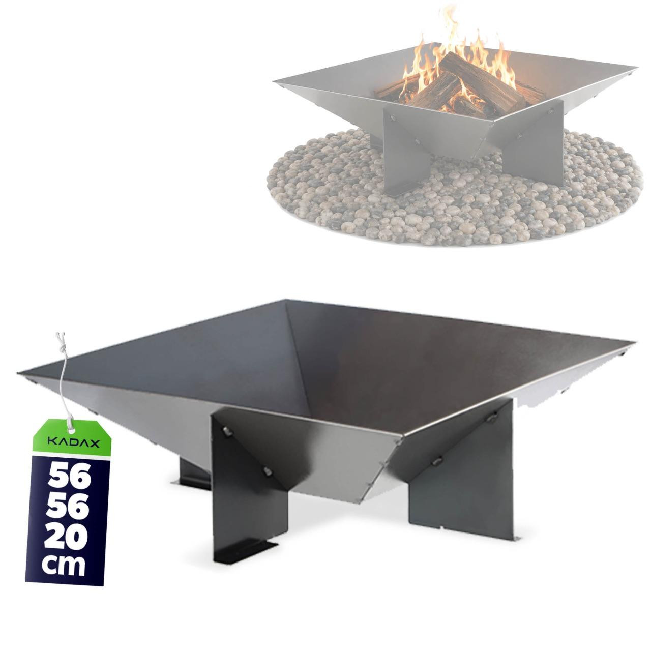 KADAX Tuinvuurplaats Barbecue met stalen kom van 56 cm