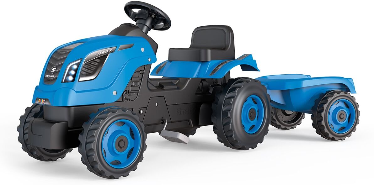 Smoby Tractor Farmer XL con Remolque . Azul