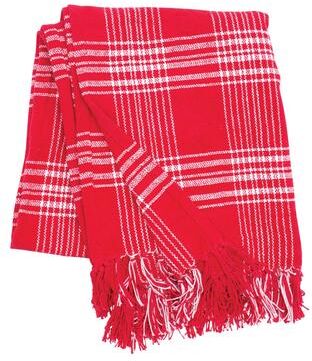 C&F Home Christmas Essex Crimson Woven Throw