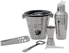 IH Casa Decor Stainless Steel 5 Pc Cocktail Shaker Set