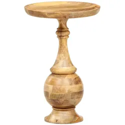 Runder Beistelltisch Massivholz Mango| vidaXL : Farbe - Braun