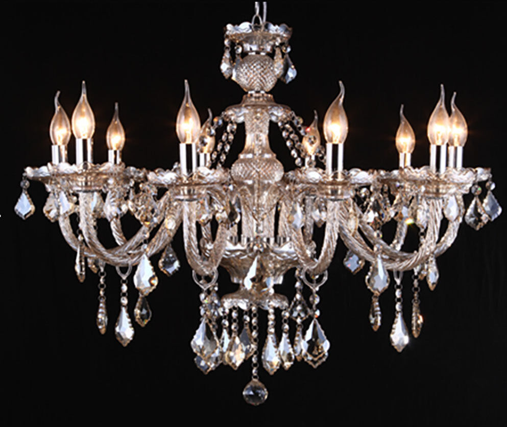 Mercer41 Alethea Crystal Chandelier Chrome 60cm H x 76cm W x 60cm D