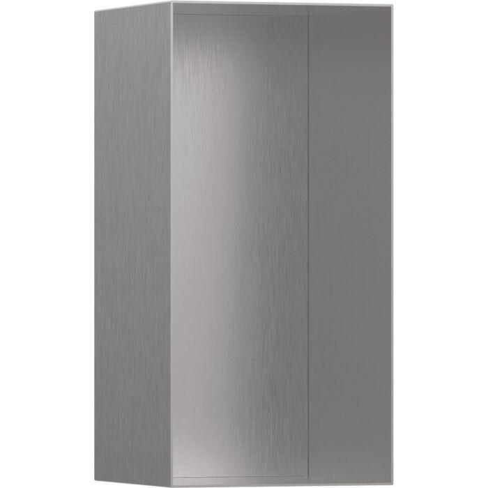 hansgrohe XtraStoris Wandnische 56076800 30x15x14cm, mit offenem Rahmen, Edelstahl Optic