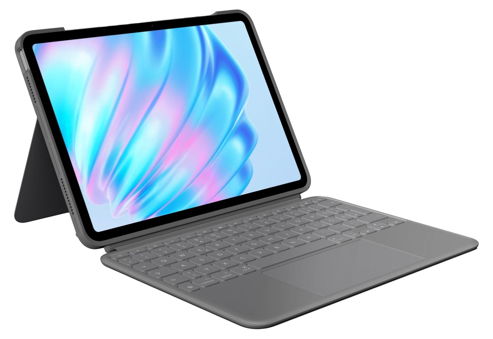Logitech Bluetooth Combo Touch voor iPad Air 11 inch M2, Grijs