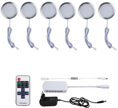 Uplift Picks 12V Under Cabinet LED Lights With Remote Control 6 Pcs neutral White (4500k) au