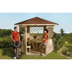 Weka 6-Eck-Pavillon 233 "Alles dabei"