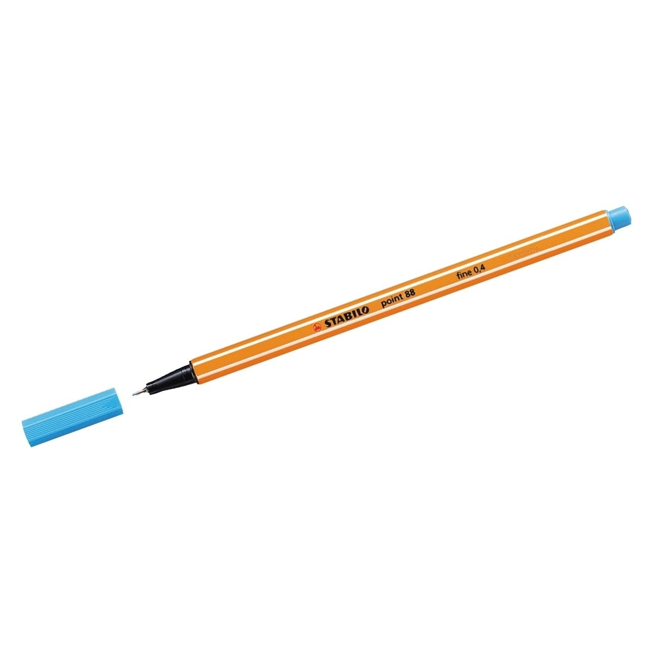 Stabilo Fineliner - point 88 - 10er Pack - azurblau (10x) (88/57)