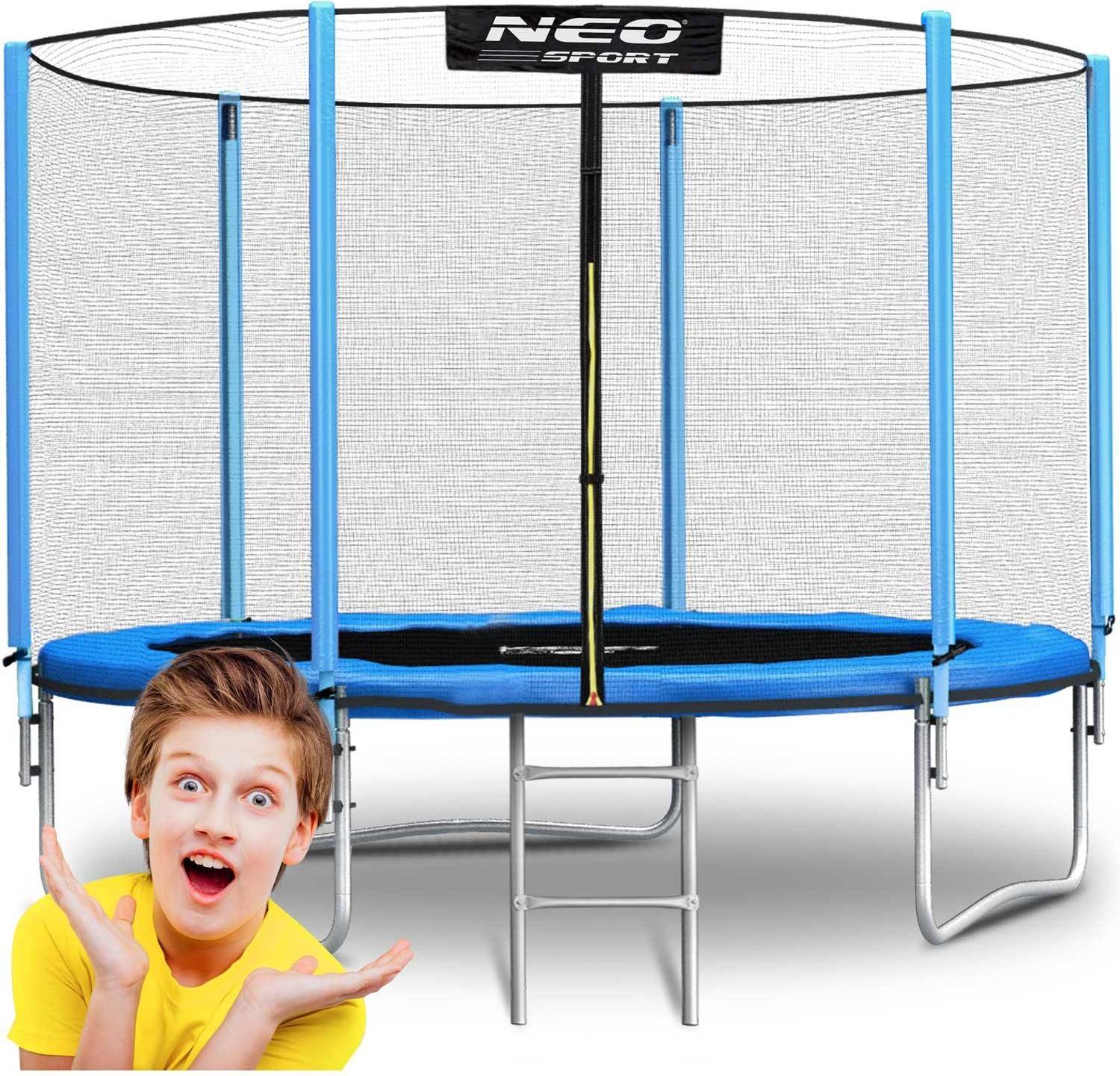 Trampolin für den Garten 8ft/252cm mit Außennetz und Leiter von Neo-Sport