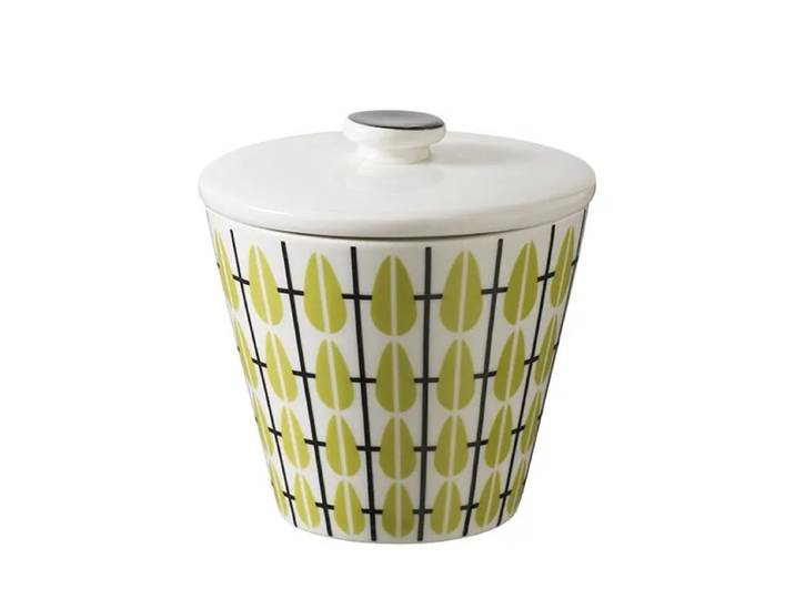 Superliving Sucrier Olivia blanc-citron vert