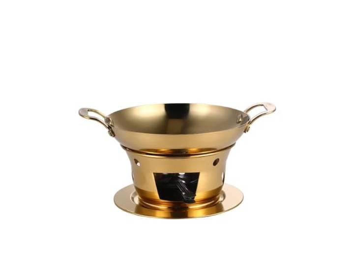 Chafing Dish Buffet-Set, Chafing Dish aus Edelstahl Speisenwärmer Buffet-Set mit Alkoholherd, kommerziellem Trockenkessel, Hot Pot