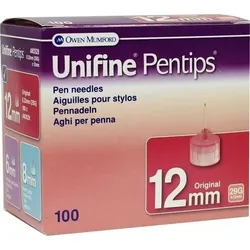 UNIFINE Pentips Kanüle 29 G 12 mm 100 St