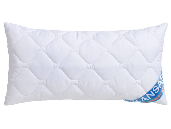 Microfaserkissen FAN Kopfkissen Kansas in 40x80cm und 80x80cm erhältlich , weiss (weiß), B:40cm L:80cm, Bezug: 100% Polyester. Füllung: 100% Polyester, Kopfkissen, Microfaserkissen, f.a.n.-Topseller - seit Jahren bestens bewährt