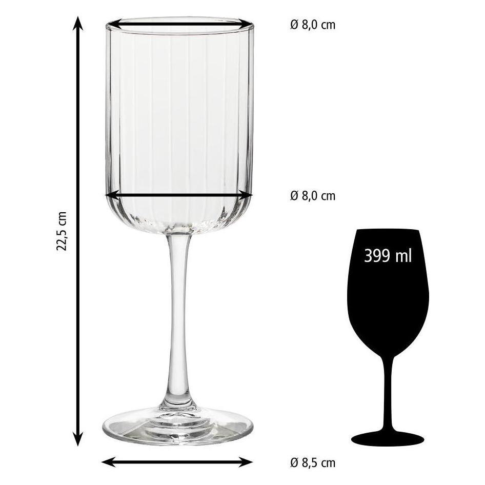 Libbey Trinkglas Coupe Linear 251,0 ml, 12 St. (0.25 l, 12x) (70111)