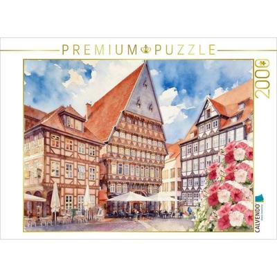 CALVENDO Puzzle Hildesheim | 2000 Teile Lege-Größe 90x67cm Foto-Puzzle für glückliche Stunden