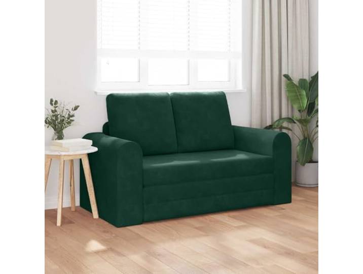 KTHLBRH Schlafsofa aus Samt, dunkelgrün, 148 cm Minimalistisches Design, 3 Positionen, robuste Struktur, für Wohnzimmer