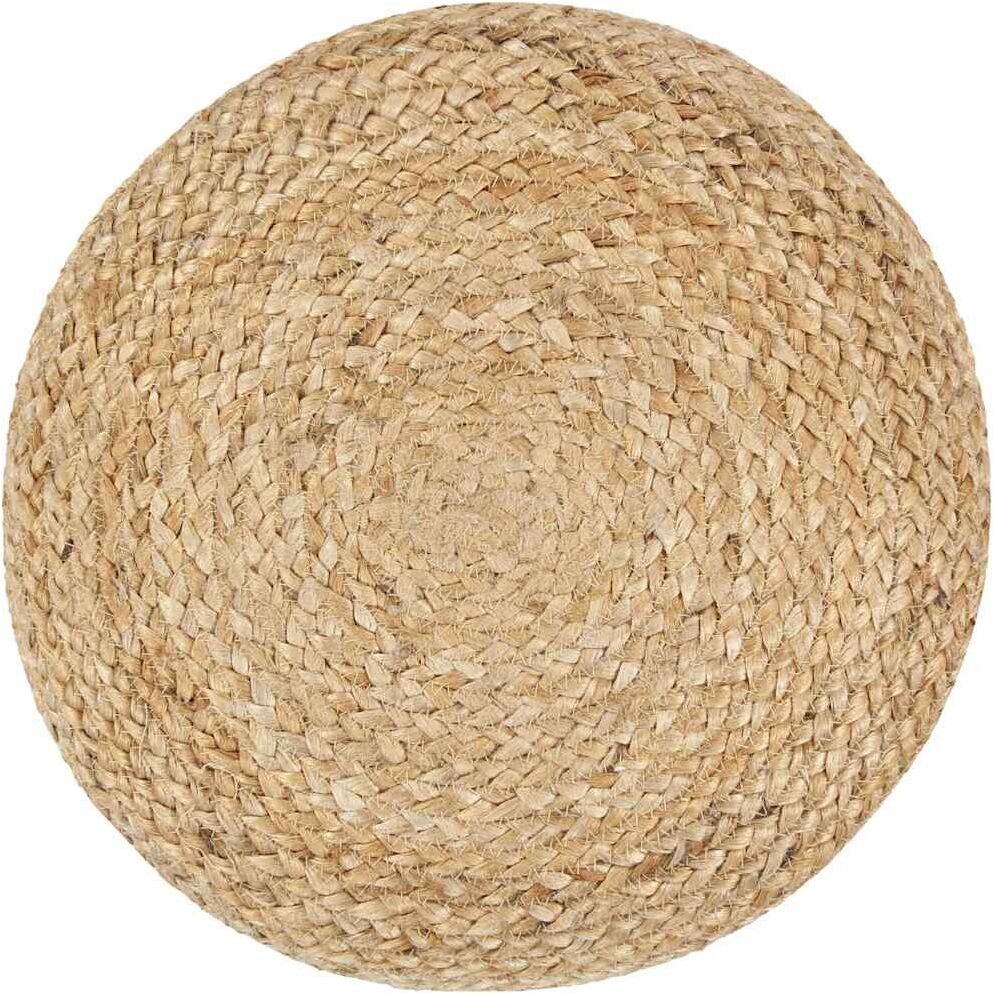 vidaXL Pouf fait à la main 40 x 45 cm Jute