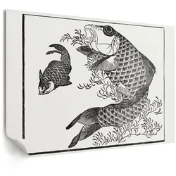 POSTER - 59x42 cm (A2) - Hokusai - Karpfen