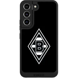 Nivocase Handyhülle für Samsung Galaxy S22 Hülle NIVOpure Case Schwarz Borussia Mönchengladbach Gladbach (Samsung Galaxy S22), Smartphone Hülle, Schwarz