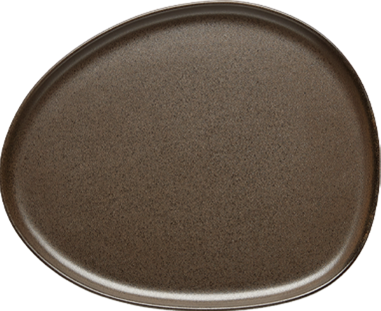 Aida Raw Organic Frokosttallerken - Metallic Brown