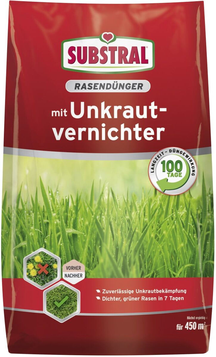 Substral Rasendünger mit Unkrautvernichter für 450 m² 9 kg